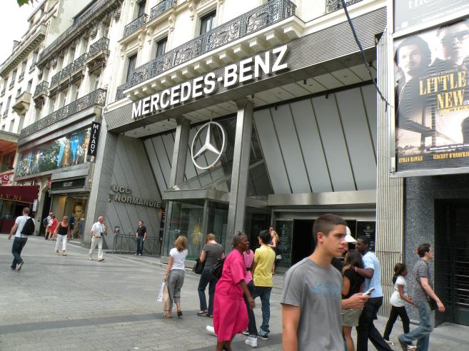  mercedes-benz, champs elysees